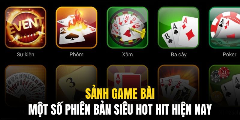 Sảnh game bài 77win có nhiều trò chơi rất thú vị